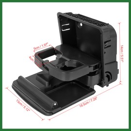 Motoforti Folding Car Center Console Cup Holder 1K0862532F for VW Golf 2010-2013 Long-Lasting
