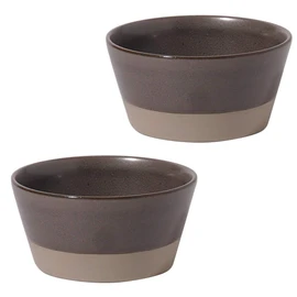 Mino Pottery PLANTAREE-SPLIT - 105 Pack Bowls, Black, Set of 2