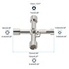PATIKIL Multifunctional Universal Cross Wrench 4 Pack Alloy 4 Way