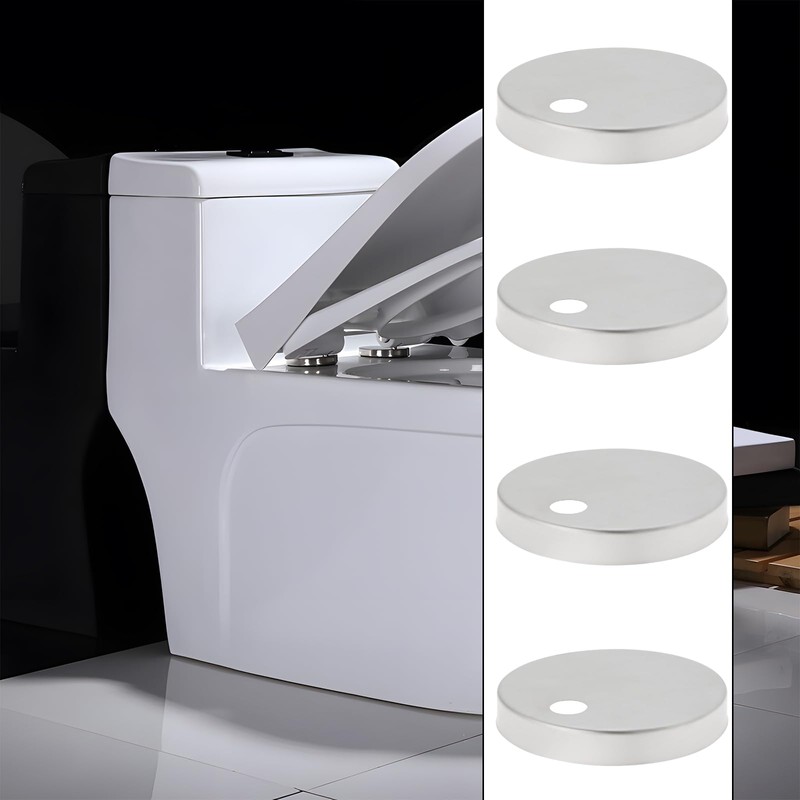 SG Store 4Pcs Toilet Seat Hinge Cover 55mm Diameter Toilet