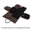 Leather Garment Bag for Travel, Modoker Carry On Suit Carrier