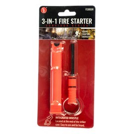 SE Survivor Series 3-in-1 Orange Firestarter Tool - FS385OR