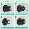 3 Piece Metal Shower Knob Replacement Compatible with Price Pfister