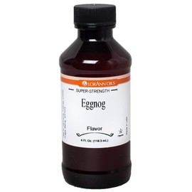 LorAnn Eggnog SS Flavor, 4 ounce bottle - Includes a threaded Glass Dropper