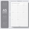Fantastino A5 Weekly Planner Pad 100 Sheets (22+ Months) -