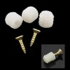 DGZZI 20PCS 4x8.8mm Plastic Nut Furniture Fitting Inserts Hinge Cores