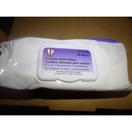 Guard Premium Adult 50 Wipes 8”x12” 50 Wipes