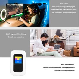 Cryfokt 5G and 4G LTE Hotspot, Portable WiFi Router, Connects Up to 10 Devices, Pocket WiFi with Screen Display