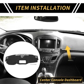 REPAIROCK Dash Cover for Toyota Tundra 2022-2024 Dash Board Mat Non-Slip Dash Cover Mat Pad Polyester Center Console Dashboard Cover Pad Carpet Gray