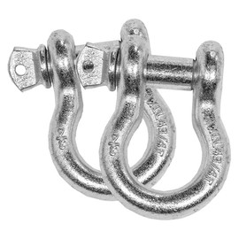 Overland Vehicle Systems 19010205: Recovery Shackle 3/4" 4.75 Ton Zinc, Pair