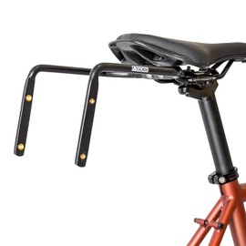 GORIX Saddlebag Anti-Sway Retention Frame Bicycle Saddlebag Cage (GX-GRAVITAS) Bottle Cage Mount Matte Black Lightweight Aluminum for Road Bikes, Cross Bikes, Large Capacity Saddlebags