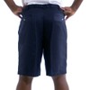 Haggar Men's Cool 18 Pleat Front Expandable Waist Short, Navy,