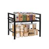Vaphayva Expandable Kitchen Cabinet Counter Shelf, Adjustable Countertop Organizer, Pantry