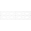 Ekena Millwork WPKP12X01X47HSN Wainscot Paneling, White