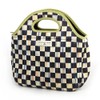 Lunch Tote Bag - Courtly Check Print Neoprene Lunch Tote