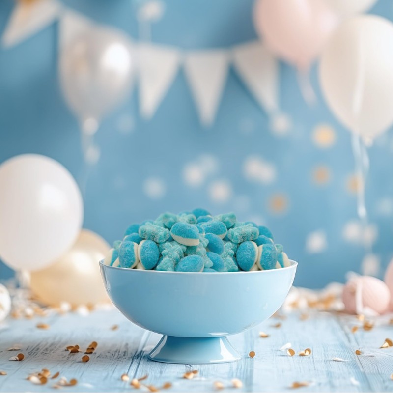 Blue Gummy Candy Mix | 2 Pound Bag | Blue