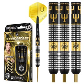 WINMAU Bobby George 24 gram Tungsten Darts Set with Flights and Stems (Shafts)