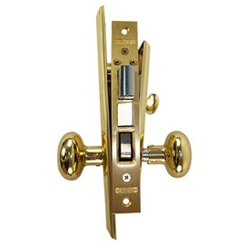 Marks Metro 91A/3-X Left Hand Apartment Entry Heavy Duty Mortise Lockset with Wide Face Plate 1-1/4" X 8"