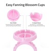 Miuffue 300 Pcs Glue Rings Smart Glue Holder for Eyelash