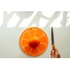 Dexas Citrus Slice Cutting Board/Serving Board 9 inches, Orange