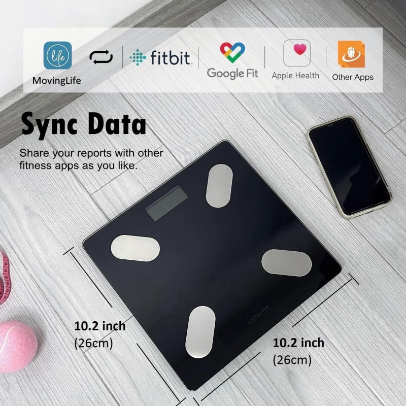 NUTRI FIT Digital Weighing Scale with BMI for Body Weight