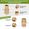 1/2" Propane Quick Connect Fittings,Natural Propane Hose Quick Disconnect Kit,100%