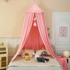 Dix-Rainbow Large Children Bed Canopy soft pink Round Dome Girls