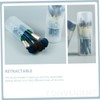 OSALADI 3pcs Retractable Cosmetic Brush Barrels Clear Container with Lid