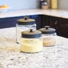 Anchor Hocking Montana Glass Jars with Fresh Seal Lids Canister