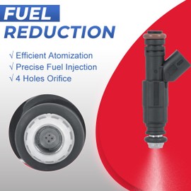 EVERESTWAY Fuel Injector Set of 6 FJ460 Compatible for 1999-2003 Ford F150 / 2004 F150 Heritage Compatible for 2002 2003 E150 / 1999-2002 E150 Econoline / E250 Econoline V6 4.2L Replaces YR3E-A4A