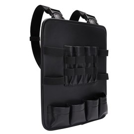 Healvian Friseursalon-Brusttasche, Scherentasche für Friseure, Friseurschere, Westentasche, mehrere Taschen, praktische Westentasche, Friseurscherentasche, Haarstyling-Werkzeugtasche, schwarzes