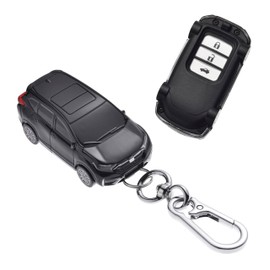 for Honda Key Fob Cover - Key fob case Compatible with Honda Accord Civic CRV Pilot Odyssey Passport Smart Remote Key - Black