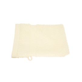 Julie Julsen Organic Wash Mitts Set of 10 15 x 21 Natural White 100% Cotton Terry Cloth 550 g/m²