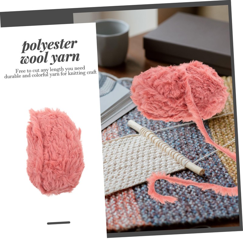 DOITOOL 2 Rolls Comfortable Crochet Yarn DIY Doll Crochet Yarn