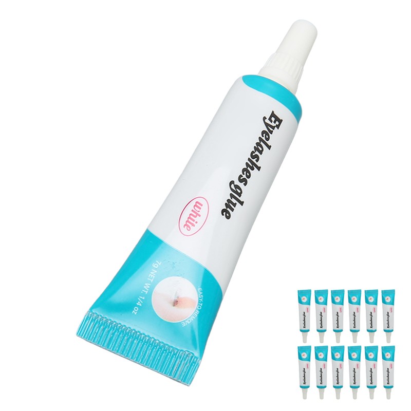 12PCS False Eyelash Glue Waterproof Fast Dry Lasting Maintenance Transparent