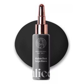 Alice Cosmetic Ink Pigmento Microblading Alice Cosmetic Tinta Medium Black 15ml