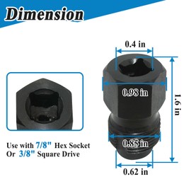 Gugaguga 2Pcs 12180 Soot Sensor Thread Chaser M22x1.5, Clean Worn Threads, Use with 7/8'' Hex Head or 3/8'' Square Drive