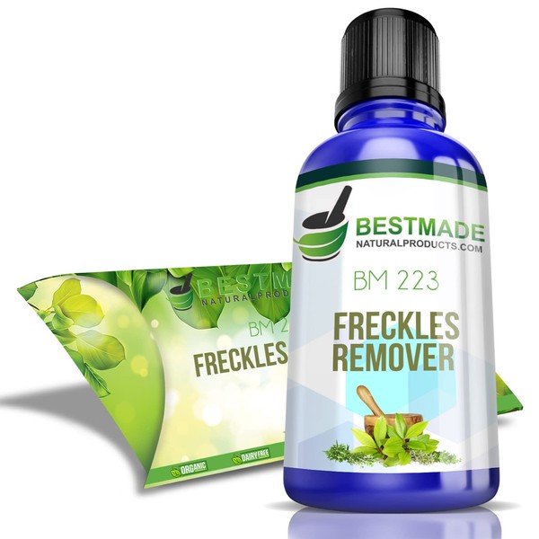 Freckles Remover Natural Remedy - BM223 - Anti Freckles Remedy & Remover For Face & More - Safe & Effective - Helps Remove Dark Spots - Mix With Water & Drink On The Go - Money Back Risk Free Purchase