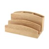 TOP SAVER Wooden Letter Rack and Stationary Holder Home and