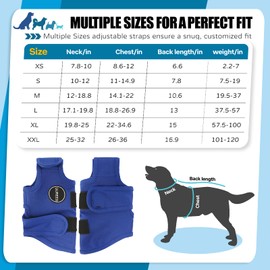 UUREED Dog Anxiety Vest Comfort Dog Anxiety Relief Coat, Dog Anxiety Calming Vest Wrap for Thunderstorm, Travel, Fireworks, Vet Visits, Separation Anxiety Relief for Dogs