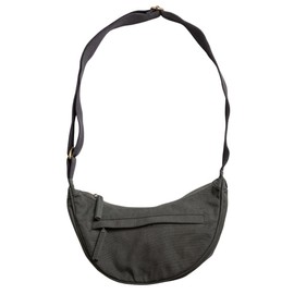 Terra Thread Organic Cotton Crossbody Bag, Charcoal Grey