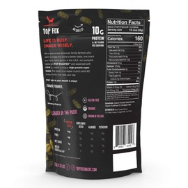 Top Fox Snacks - Organic Pop-Roasted Pumpkin Seeds | Healthy Protein Snacks - Gluten Free - Keto and Vegan Friendly (Himalayan Salt, 3.5 oz - 6 Pack)