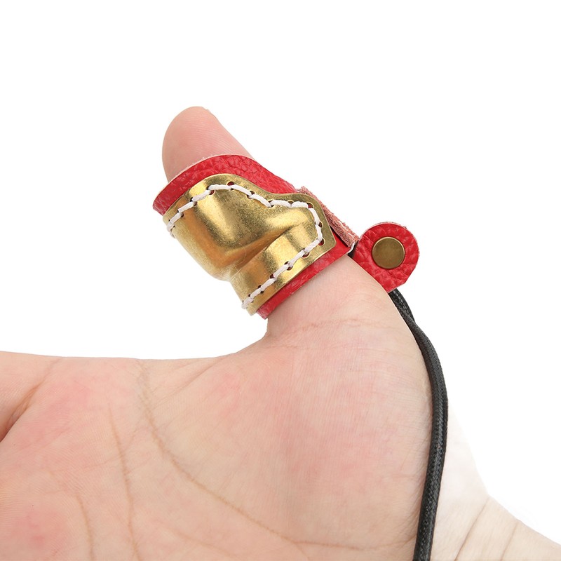 Leather Archery Thumb Ring Archery Finger Protector Guard for Traditional
