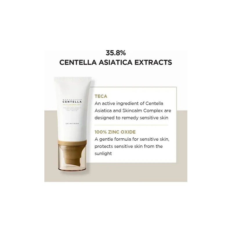 Crema Solar Ligera Con Centella Asiática Protección Diaria