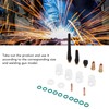 23Pcs TIG Welding Accessory Set Glass Cup Connector Electrode Clamp