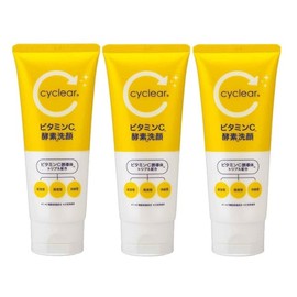 [Set of 3] Kumano Oil & Fats Cyclic Vitamin C Enzyme Face Wash 4.6 oz (130 g) x 3