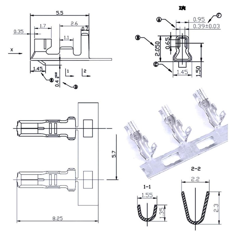 Harrisen 460 Pieces 2.0 mm JST PH Connector Kit with