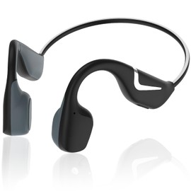 Praseno Bone Conduction Headphones - Open-Ear Wireless Headphones Bluetooth with Mic for Running Workouts Cycling, Super Fast Quick Charging, Waterproof IP67 (Black/Green)