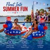 2-Pack Patriotic Duck Pool Floats for Summer Fun – Red