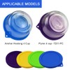 Sophico 4 Cup Round Silicone Storage Cover Lids Replacement for